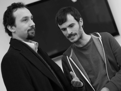 Angus Chisholm and Jonathan Mathews in Jersey Tails by John Hill